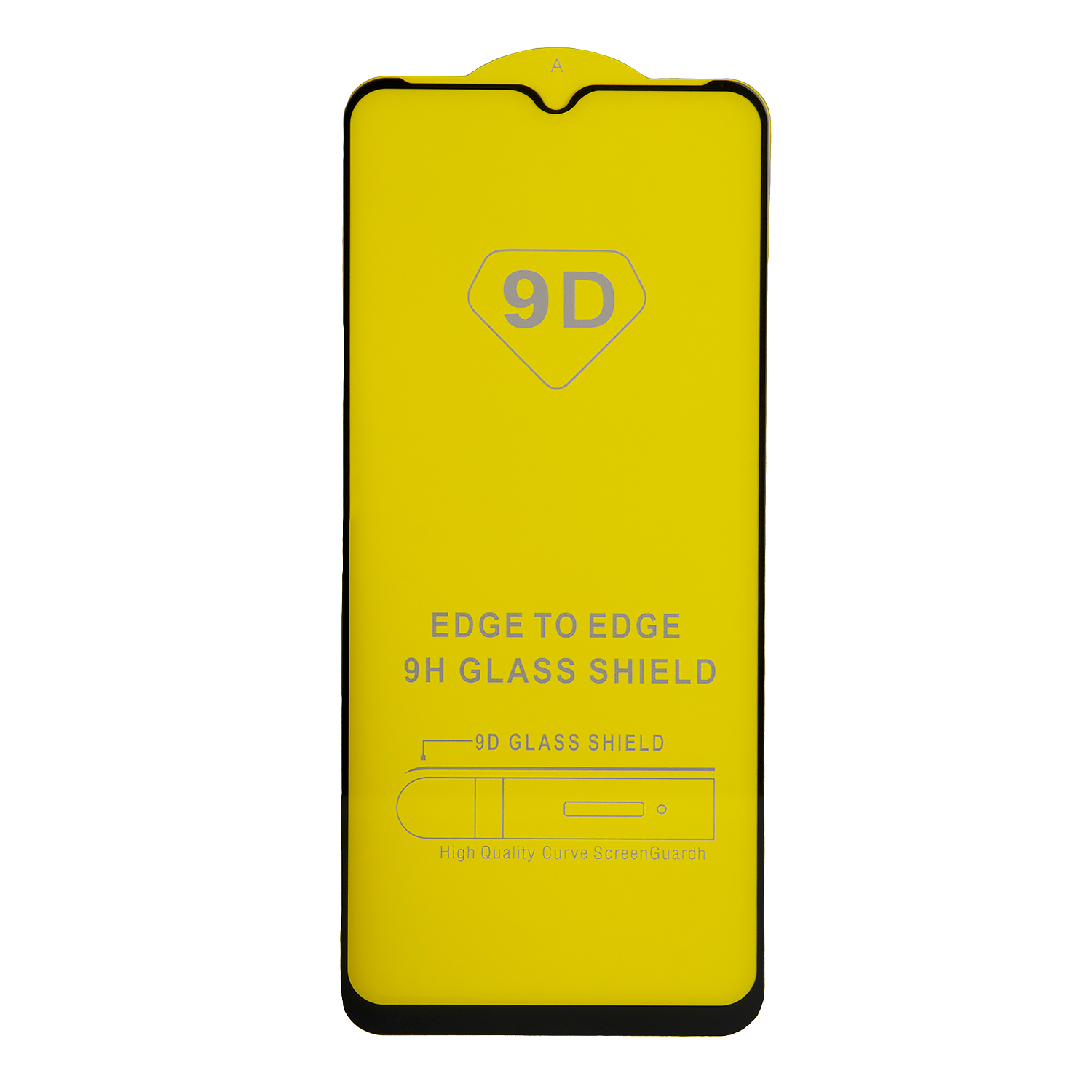 Защитное стекло Samsung A22S с рамкой 9H Full Glue без упаковки