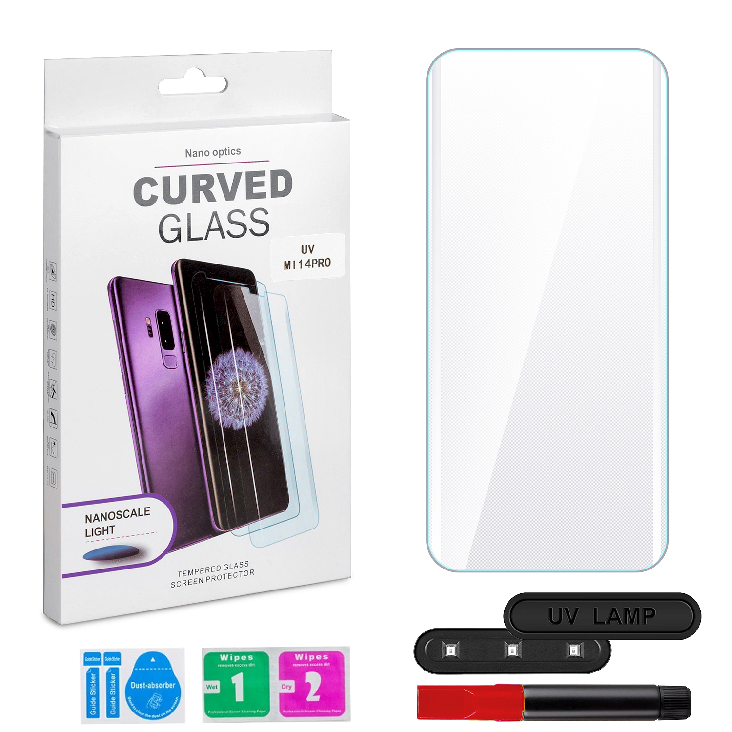 Защитное стекло Xiaomi 14 Pro UV Glue set