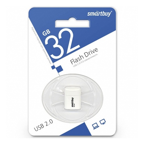 USB накопитель 32 GB Smart Buy LARA White