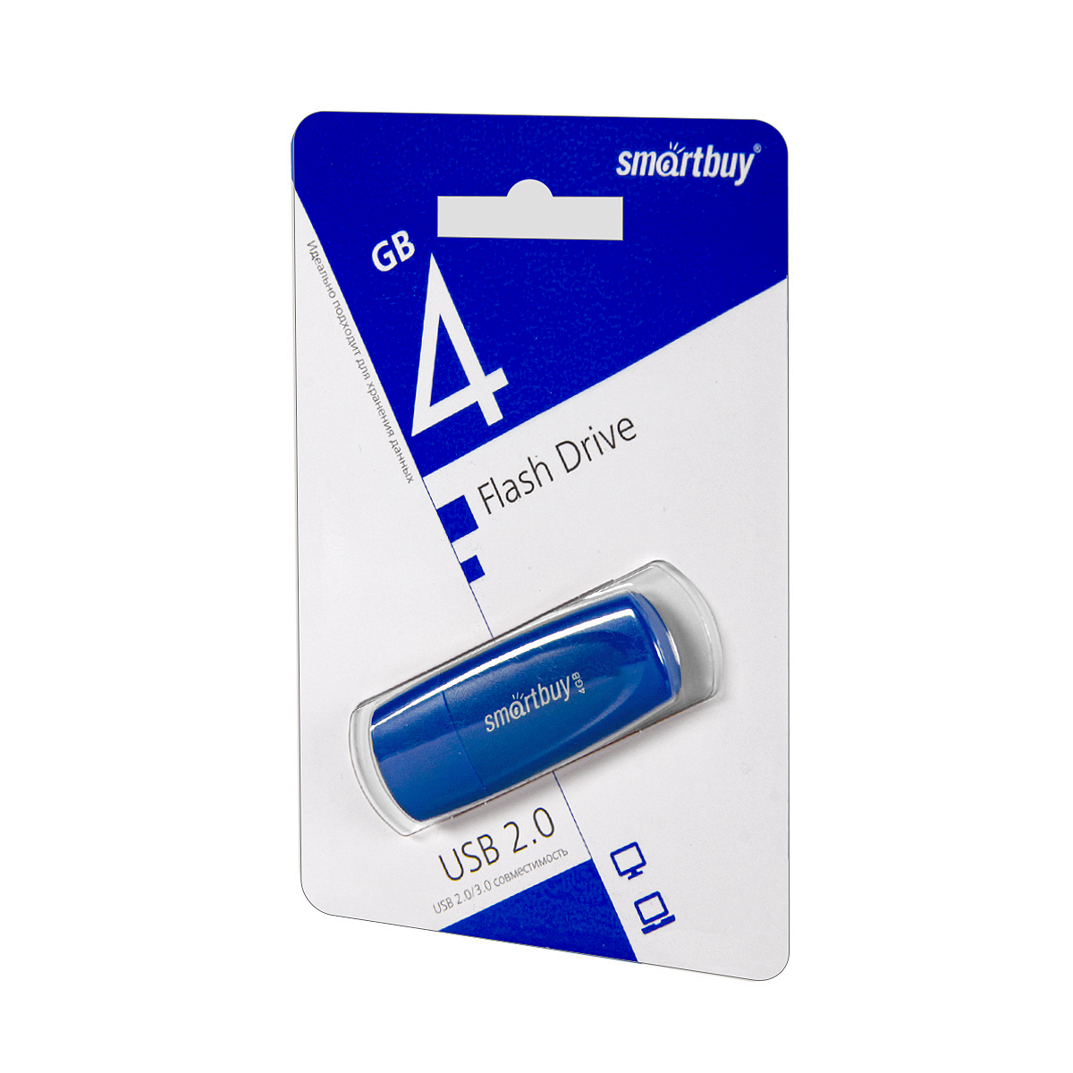 USB накопитель 4 GB Smart Buy Scout Blue
