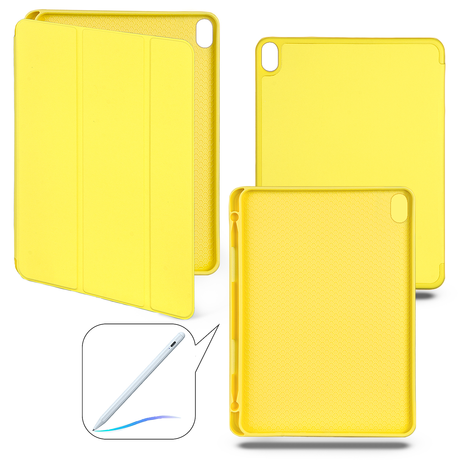 Чехол-книжка iPd 10 (2022) 10.9 Smart Case (Pencil) Yellow №4
