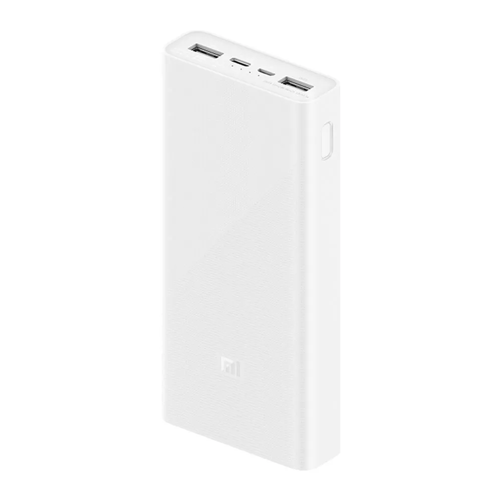 Внешний аккумулятор Xiaomi Mi 3 20000mAh Type-C + 2 USB + Micro USB PLM18ZM 18W белый (20шт/кор)