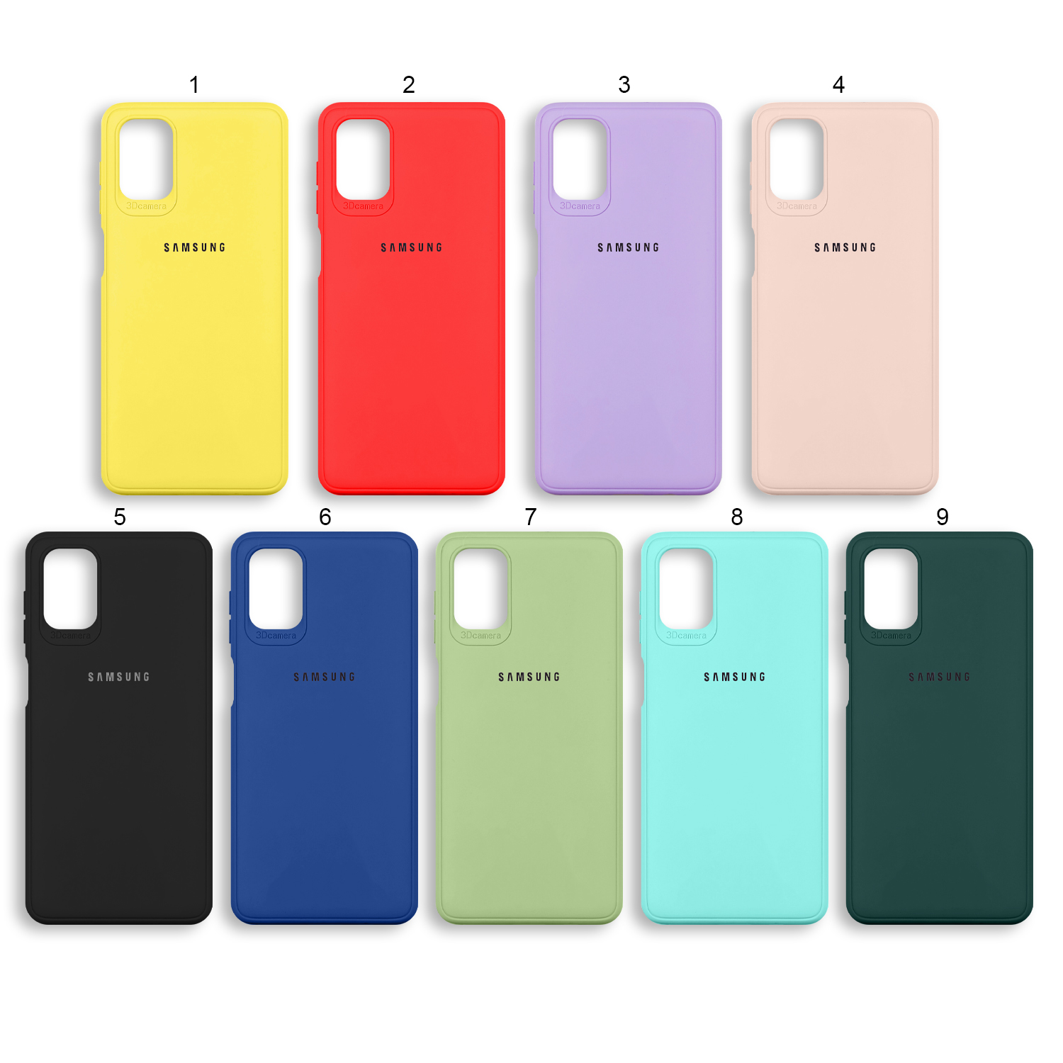 Чехол Samsung M51 цветной силикон