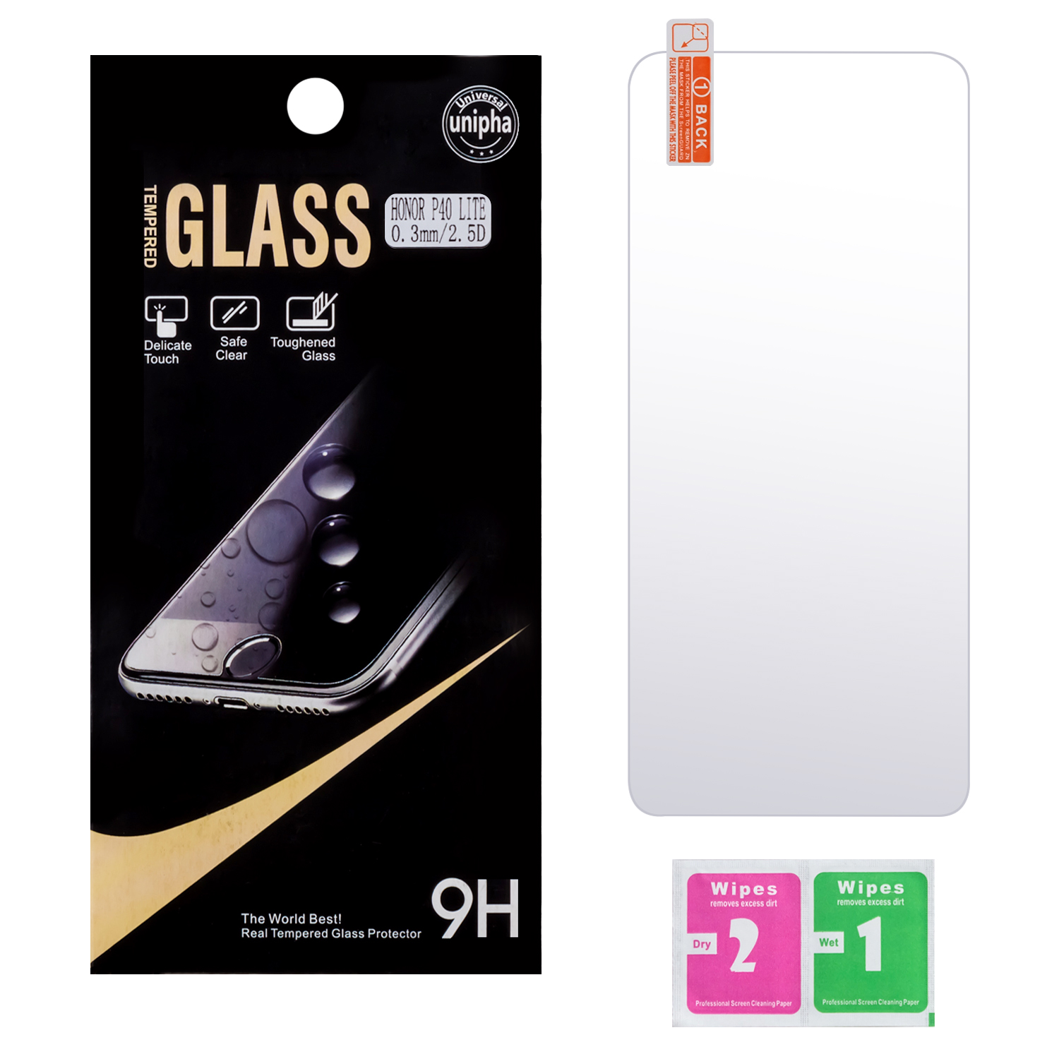 Защитное стекло Huawei P40 Lite/Honor 9C 0.3mm 2.5D