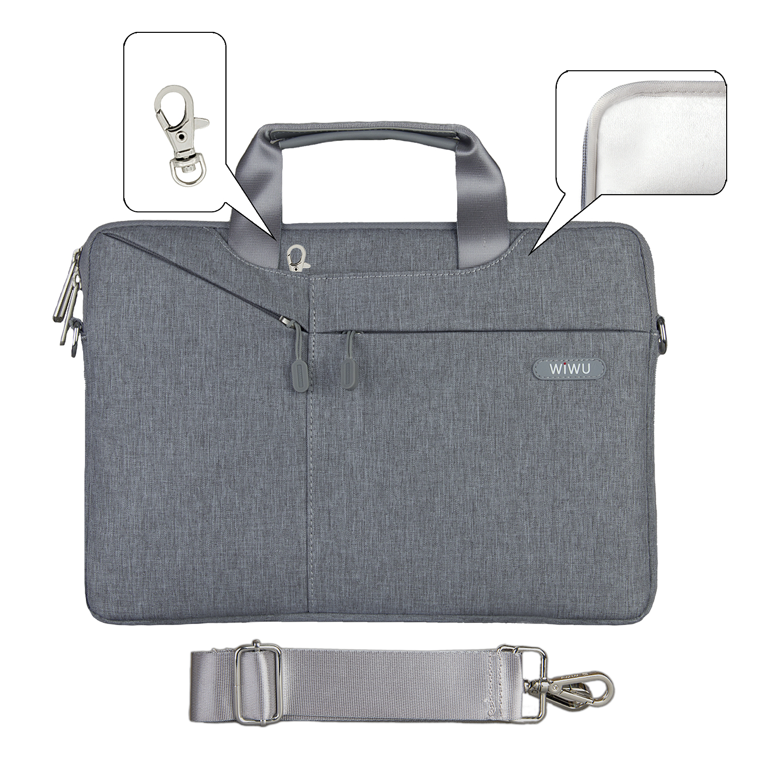 Сумка 15.4 Gent Business handbag Grey