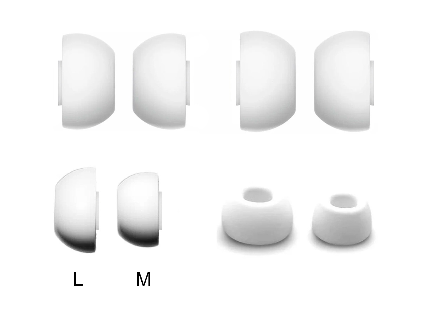 Амбушюры для наушников (2 пары, L,M)